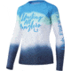 HUK Performance Fishing Flare Fade Pursuit Shirt - Womens, Malibu Blue, M, H6120093-438-M
