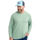Open Box, Dealer Demo, HUK Performance Fishing A1A Performance Crew - Men's, Fog Green, Medium, H1200575-315-M