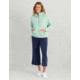 HUK Performance Fishing Bayside 1/2 Zip Hoodie - Womens, Seafoam Mist, Large, H6130030-366-L