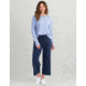HUK Performance Fishing Bayside Wide Leg Crop - Womens, Naval Academy, Large, H6200090-413-L