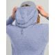 HUK Performance Fishing Coldfront Pullover Hoodie - Womens, Lghtng Sky Hthr, Large, H6130023-463-L