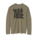 HUK Performance Fishing Drift Graphic Crew Shirt -Men's, Long Sleeve, Heather Moss, Large, H1200709-318-L