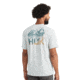 HUK Performance Fishing Drift Graphic Crew Shirt -Mens, Short Sleeve, Harbormist Hthr, 2XL, H1200664-054-XXL