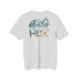 HUK Performance Fishing Drift Graphic Crew Shirt -Mens, Short Sleeve, Harbormist Hthr, 2XL, H1200664-054-XXL