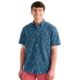 HUK Performance Fishing Kona Printed Short Sleeve Shirt - Men's, Navy, Large, H1500212-410-L
