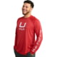 HUK Performance Fishing Icon Long Sleve Crew - Men's, Channel Marker, Medium, H1200573-624-M