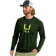 HUK Performance Fishing Icon Long Sleve Crew - Men's, Cypress Landing, Extra Large, H1200573-377-XL