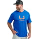 HUK Performance Fishing Icon Short Sleeve Performance Crew - Men's, Ocean Blue, Medium, H1200572-460-M