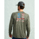 HUK Performance Fishing KC Pursuit Graphic Crew - Mens, Moss, Extra Large, H1200631-316-XL