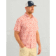 HUK Performance Fishing Kona Printed Short Sleeve Shirt - Mens, Channel Marker2, Extra Large, H1500212-625-XL
