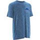 HUK Performance Fishing Mens KScott On the Dredge Tee, Heather Carolina Blue, H1000069HCBS
