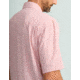 HUK Performance Fishing Tide Point Break Short Sleeve Minicheck Shirt - Mens, Scarlet Blaze, 3XL, H1500151-621-XXXL