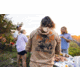HUK Performance Fishing Trout Wrangle Hoodie Tee - Mens, Marl, Extra Large, H1000581-201-XL