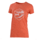 HUK Performance Fishing W Sunrise Crew Tops, Short Sleeve - Womens, Coral, Large, H6100021-630-L