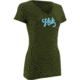 HUK Womens KScott Bass Tee, Heather Green H1000079HGNXS