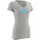 HUK Womens KScott Bass Tee, True Grey Heather H1000079TGHXS