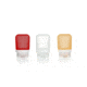 Humangear GoToob+ 3-Pack, 1.7oz, Clear/Red/Orange, Clear/Red/Orange, HG-31551