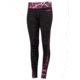 Huntworth Poly Spandex Simple Leggings - Womens, Black/Huntworth Passion, Small E-9156-W-21BK/PA-S