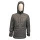 Huto Lifestyle Fuzzy Fleece Hoodie w/Nylon Outer Shell, Grey, Medium, FUZYFLCE-HDIE-GRY-M