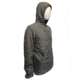 Huto Lifestyle Fuzzy Fleece Hoodie w/Nylon Outer Shell, Grey, Medium, FUZYFLCE-HDIE-GRY-M