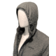 Huto Lifestyle Fuzzy Fleece Hoodie w/Nylon Outer Shell, Grey, Medium, FUZYFLCE-HDIE-GRY-M