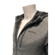 Huto Lifestyle Fuzzy Fleece Hoodie w/Nylon Outer Shell, Grey, Medium, FUZYFLCE-HDIE-GRY-M