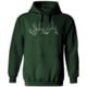 Huto Lifestyle Limited Edition Simsy Elk Artwork Logo Hoodie, Forest Green, 2XL, FRSTGRN-ELK-SIMSY-HHODIE-XXL
