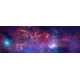 iCanvas Center of the Milky Way Galaxy, Chandra/Hubble/Spitzer, by NASA Canvas Print, Multi, 36x12, 11103-1PC3-36x12