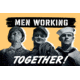 iCanvas Men Working Together! Wartime Poster by Stocktrek Images Canvas Print, Multi, 18x12 TRK26-1PC3-18x12