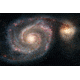iCanvas The Whirlpool Galaxy, M51, And Companion Galaxy by Stocktrek Images Canvas Print, Multi, 18x12 TRK1743-1PC3-18x12
