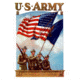 iCanvas US Army Guardian Of The Colors Vintage Poster by Stocktrek Images Canvas Print, Multi, 18x12 TRK52-1PC3-18x12