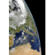 iCanvas View Of The Western Mediterranean With Visible Smoke In The by Stocktrek Images Canvas Print, Multi, 18x12 TRK1764-1PC3-18x12