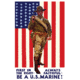 iCanvas Vintage WWI Poster Of A US Marine Holding His Sidearm by Stocktrek Images Canvas Print, Multi, 18x12 TRK79-1PC3-18x12