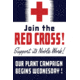 iCanvas Vintage WWII Propaganda Poster Featuring A Red Cross by Stocktrek Images Canvas Print, Multi, 18x12 TRK121-1PC3-18x12