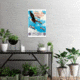 iCanvas WWII Poster Of A Bald Eagle Flying In The Sky With Fighter P by Stocktrek Images Canvas Print, Multi, 18x12, TRK148-1PC3-18x12