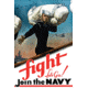 iCanvas WWII Poster Of A United States Sailor Heading Off To War by Stocktrek Images Canvas Print, Multi, 18x12 TRK156-1PC3-18x12