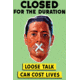 iCanvas WWII Poster Showing The Head Of A Man With His Mouth Taped S by Stocktrek Images Canvas Print, Multi, 18x12 TRK178-1PC3-18x12
