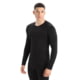 Icebreaker 200 Oasis Long Sleeve Crewe - Men's, Black, 3XL, IB1043650013XL