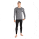 Icebreaker 200 Oasis Long Sleeve Crewe - Mens, Gritstone Heather, Large, IB104365013L