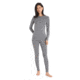 Icebreaker 200 Oasis Long Sleeve Crewe - Womens, Gritstone Heather, Extra Small, IB104375013XS