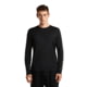 Icebreaker Merino 150 Tech Lite Long Sleeve IB Vertical Tee - Men's, Black, Large, IB0A57JR001100L000