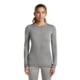Icebreaker Merino 260 Tech Long Sleeve Crewe Top - Women's, Metro Hthr, Extra Large, IB10438701610XL000