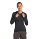 Icebreaker Merino Blend 200 RealFleece Descender Long Sleeve Zip Hoodie - Women's, Jet Heather/Black, Medium, IBBA56YN944M