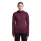 Icebreaker Merino Blend 300 RealFleece Descender Long Sleeve Zip Hoodie - Women's, Dk Berry, Medium, IB0A57CS0PB100M000