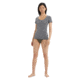 Icebreaker Merino 150 Siren SS Sweetheart - Women's, Gritstone Heather, Large, IB103062013L