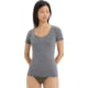 Icebreaker Merino 150 Siren SS Sweetheart - Women's, Gritstone Heather, Medium, IB103062013M