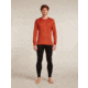 Icebreaker Merino 200 Oasis Long Sleeve Crew Thermal Top - Mens, Agate, Extra Large, IB1043650GSXL