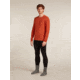 Icebreaker Merino 200 Oasis Long Sleeve Crew Thermal Top - Mens, Agate, Extra Large, IB1043650GSXL