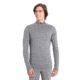Icebreaker Merino 200 Oasis Long Sleeve Half Zip Thermal Top - Mens, Gritstone HTHR, Extra Large, IBB04367013XL