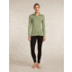 Icebreaker Merino 260 Tech Long Sleeve Half Zip Thermal Top - Womens, Lichen, Large, IBB04390A74L